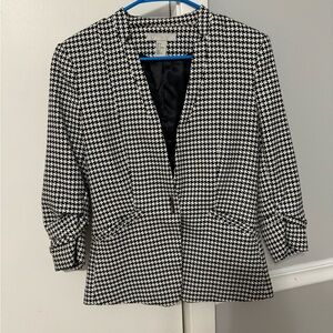 H&M Houndstooth 3/4 Sleeve Blazer 🖤 🤍